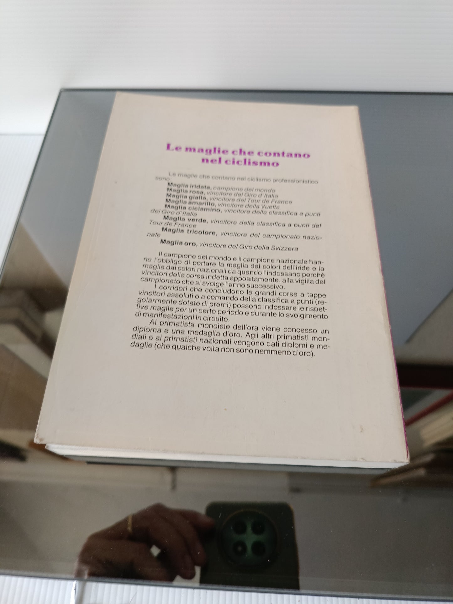 La Maglia Ciclamino Rino Negri Edito nel 1981 da Ediz.Landoni