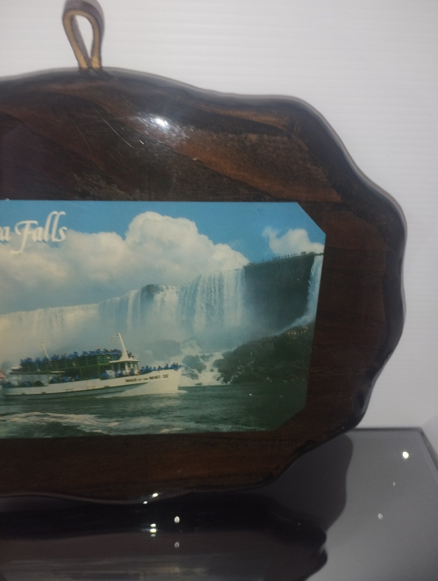 Souvenir Cascate Del Niagara In Legno Vintage