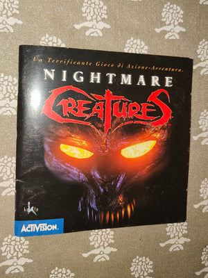 Libretto istruzioni gioco pc Nightmare Creatures