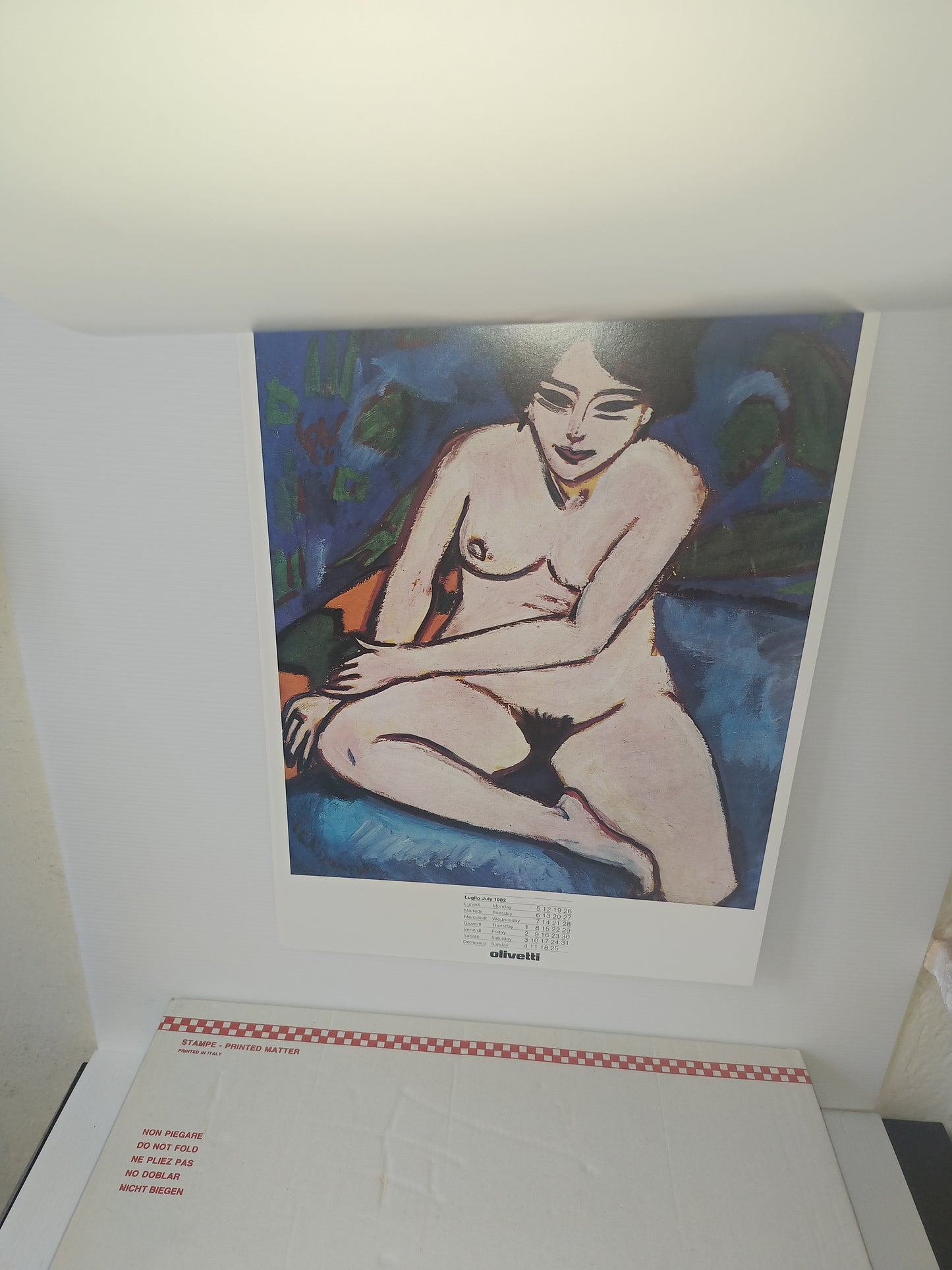Olivetti Calendario 1982 Ernst Ludwig Kirchner