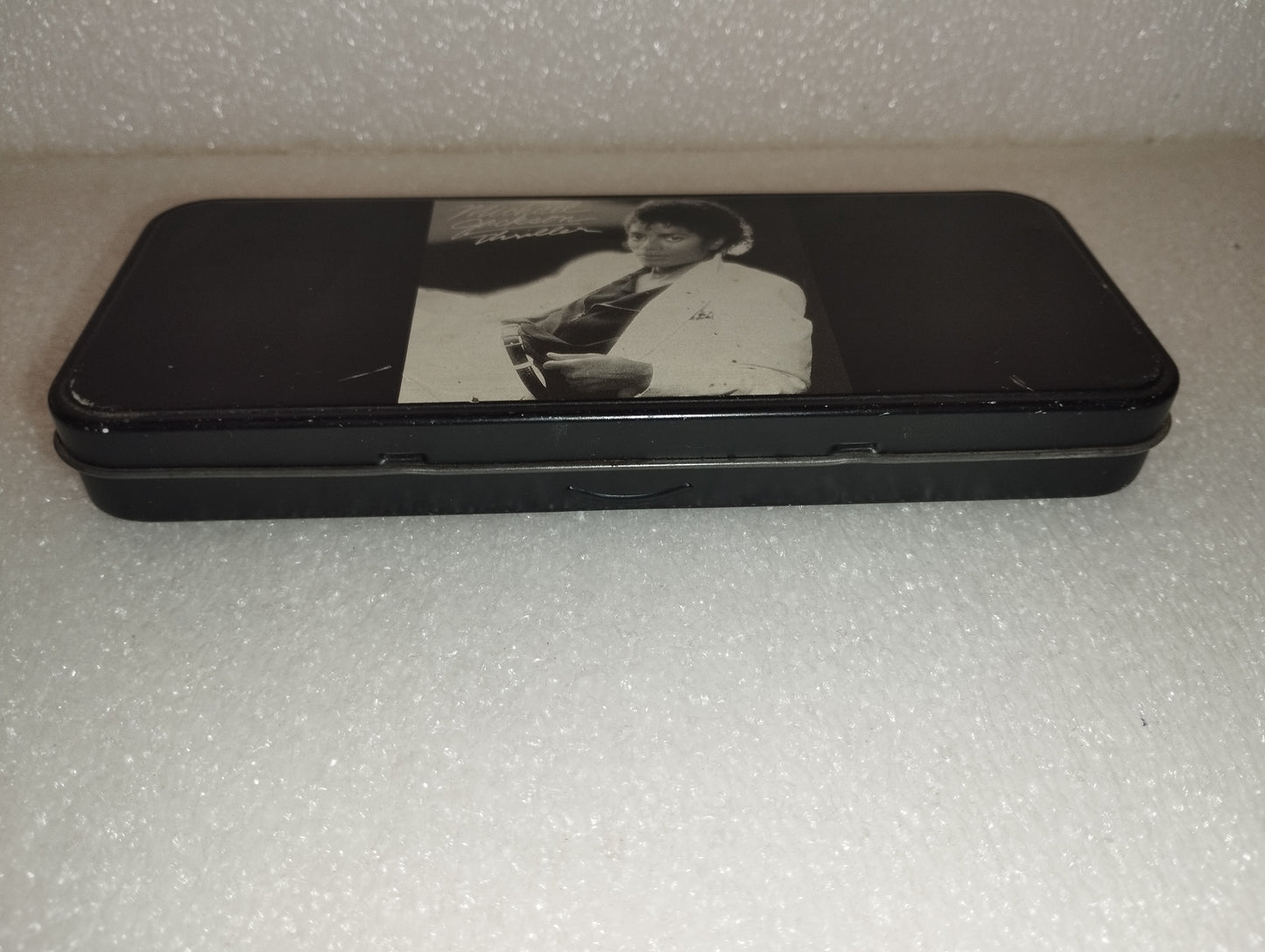 Scatola Michael Jackson Thriller In Metallo Vintage