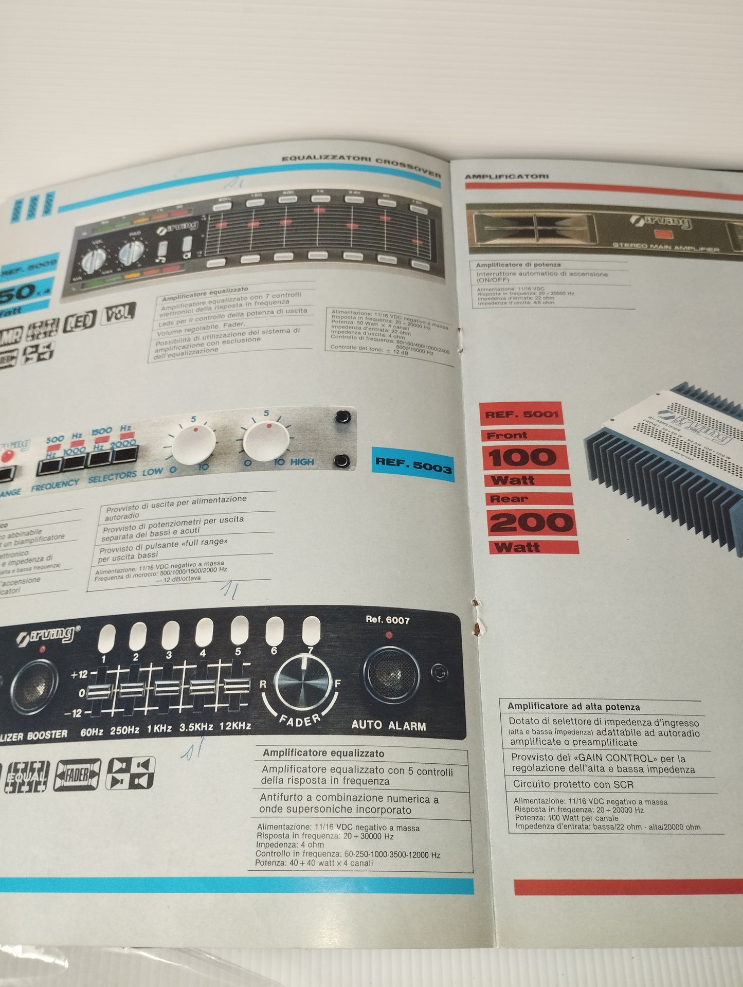 Catalogo Irving Hi Fi D'Elite Anni 80