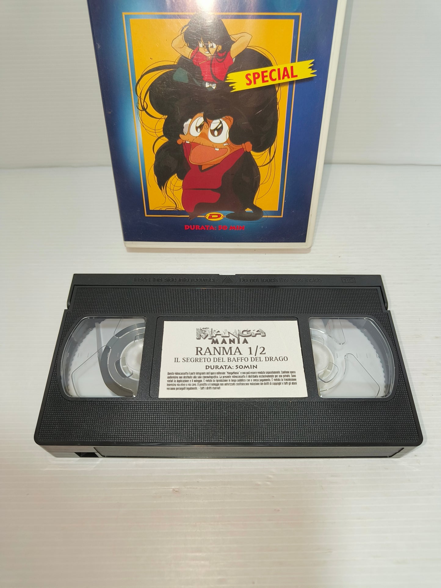 VHS Ranma 1/2 Il segreto del baffo del drago, Manga Mania LEGGI