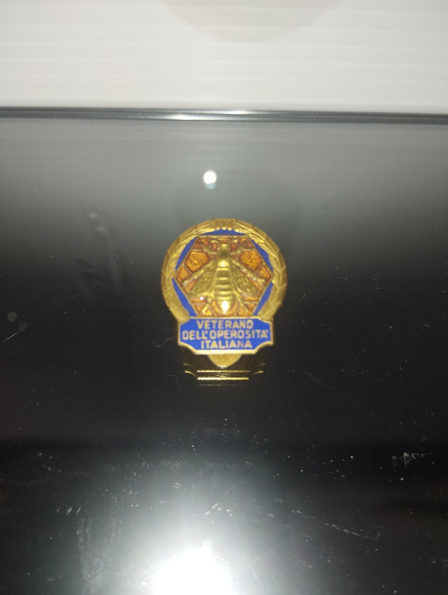 Distintivo Veterano Dell'operosità Italiana Originale Johnson Milano