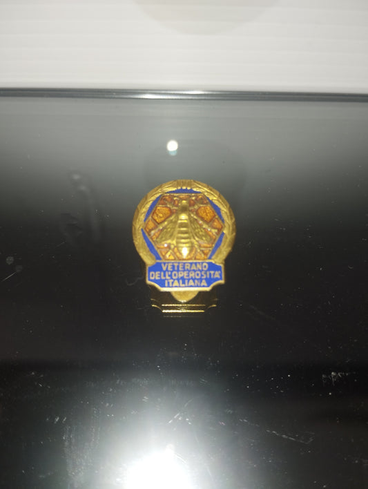 Distintivo Veterano Dell'operosità Italiana Originale Johnson Milano