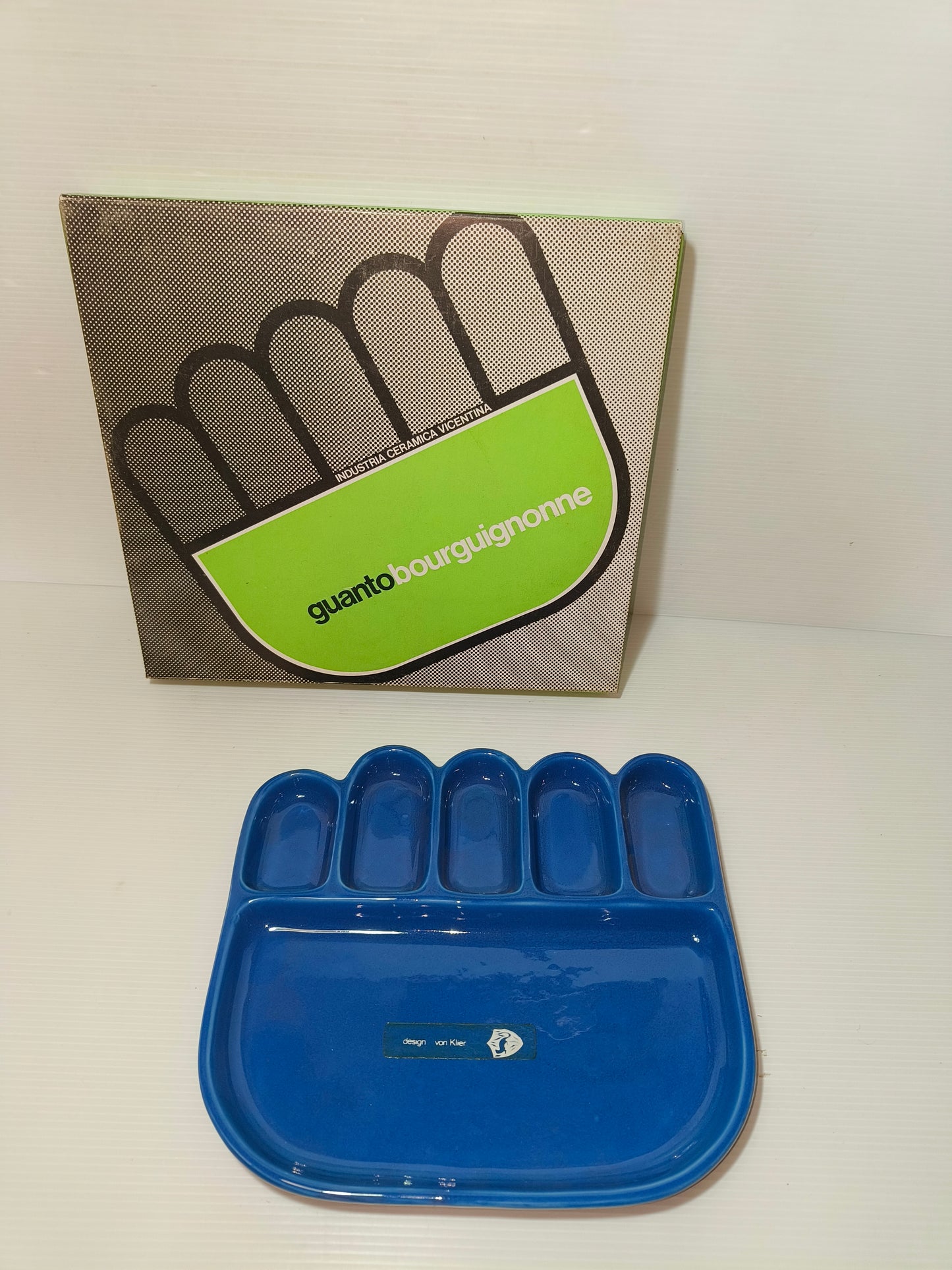 Guanto piatto Bourguignonne Design Von Klier, anni 70 Nuovo