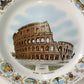 Piatto Roma il Colosseo Souvenir Vintage in porcellana