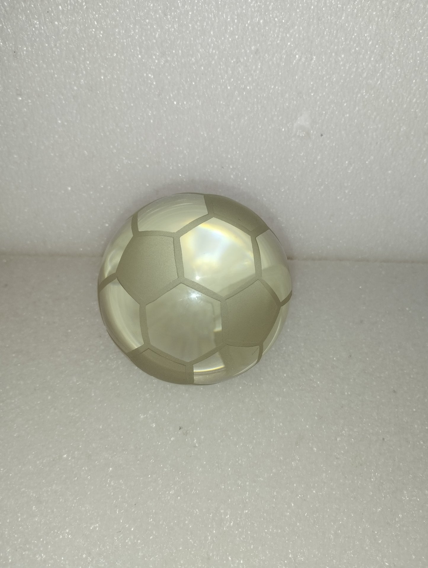 Fermacarte Pallone da calcio in vetro
