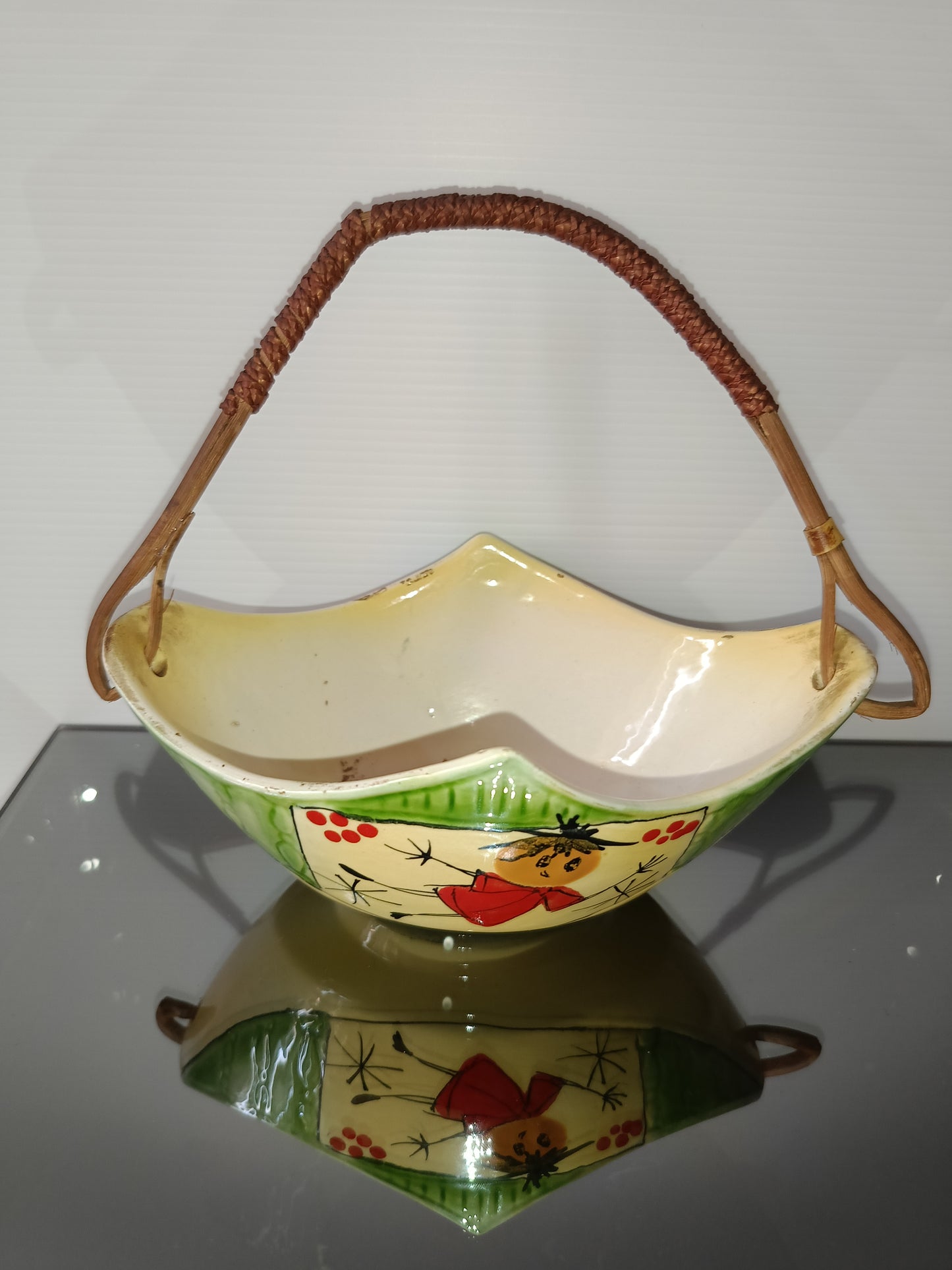 Cestino In Ceramica Vintage