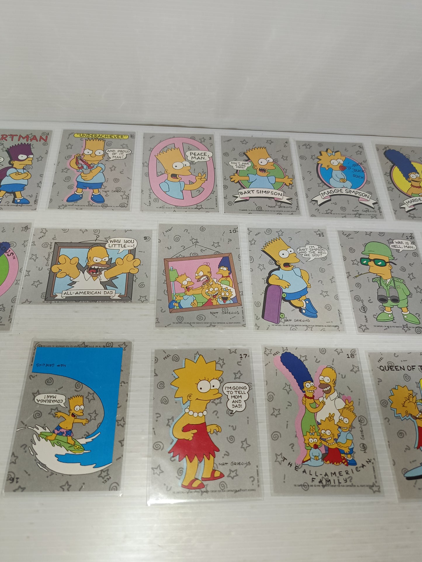 The Simpson Collezione 22 Card Toops
Anno 1990
Rare