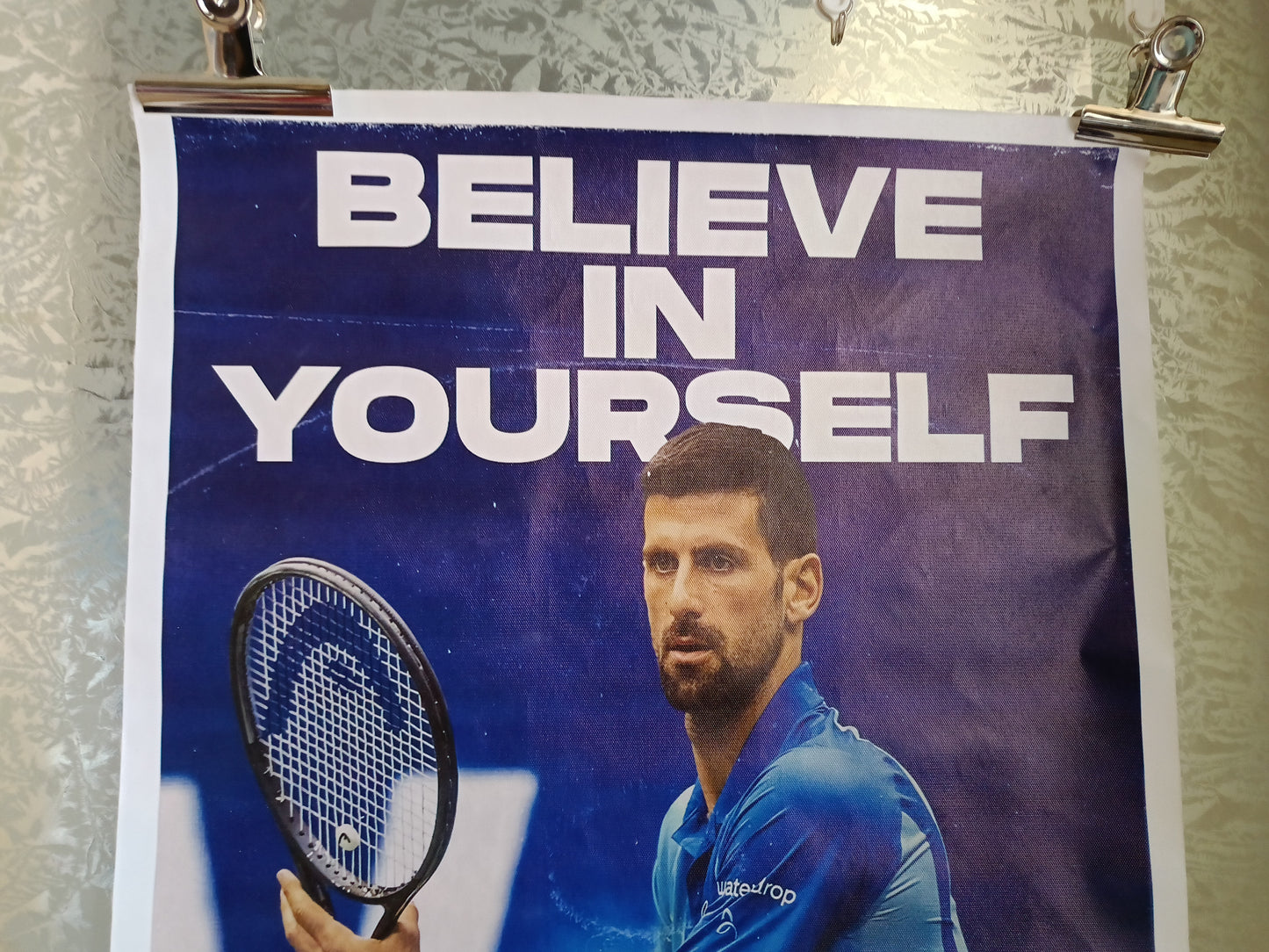 Stampa Su Tela Believe in Youself Djokovic
Misure 77 x 53 Cm