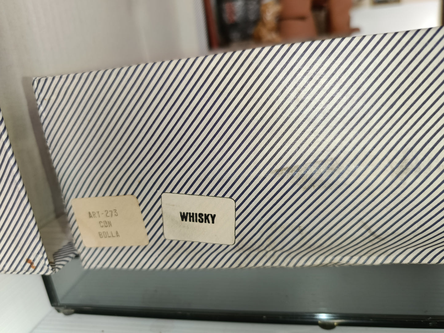 6 Bicchieri In Cristallo Con Bolla Fatti A Mano Vintage