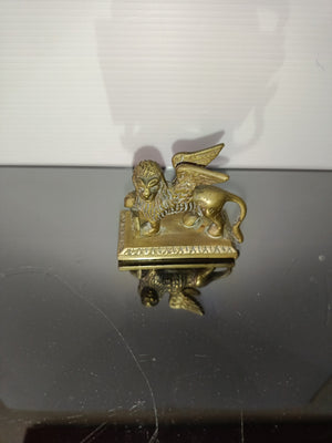Leone Alato Di San Marco In ottone Vintage