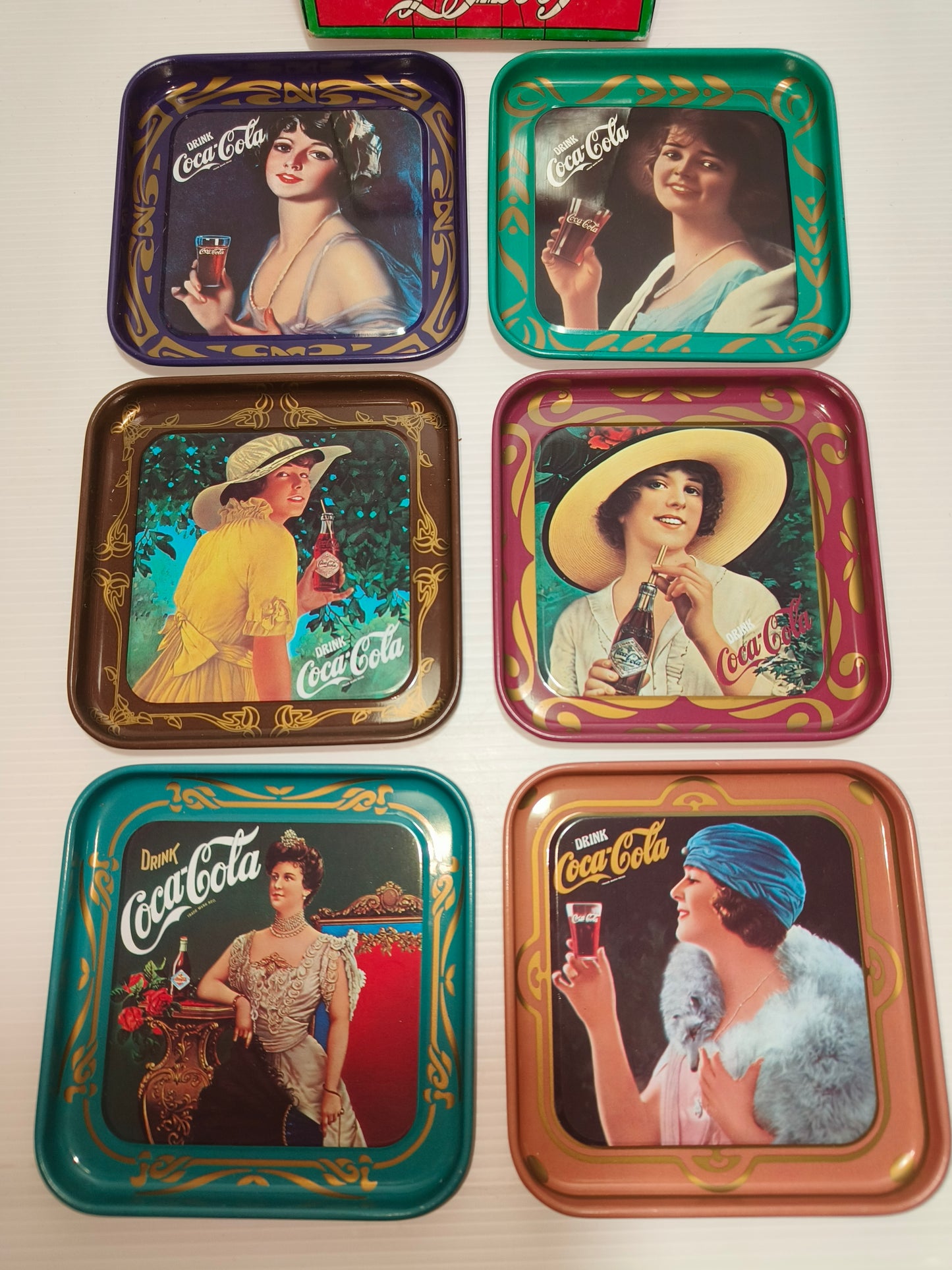 Sottobicchieri vintage Coca Cola in metallo