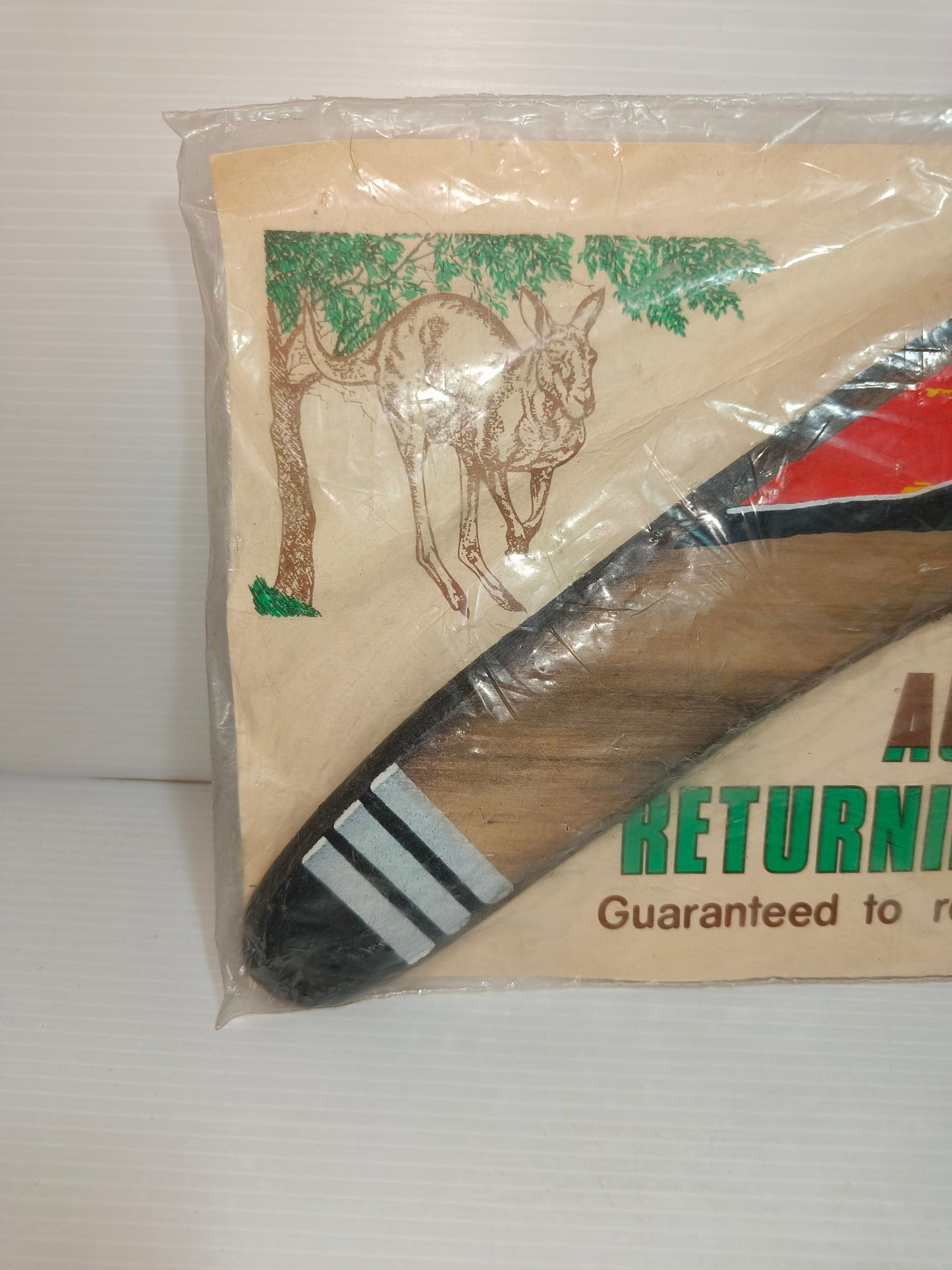 Souvenir Boomerang Australia Dipinto A Mano Vintage