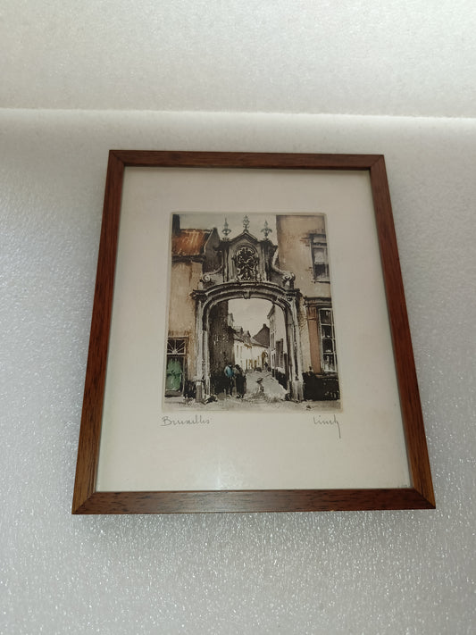 Roger Hebbelinck Acquaforte Firmata
In cornice
Misure quadro 21,5 x 18 cm circa