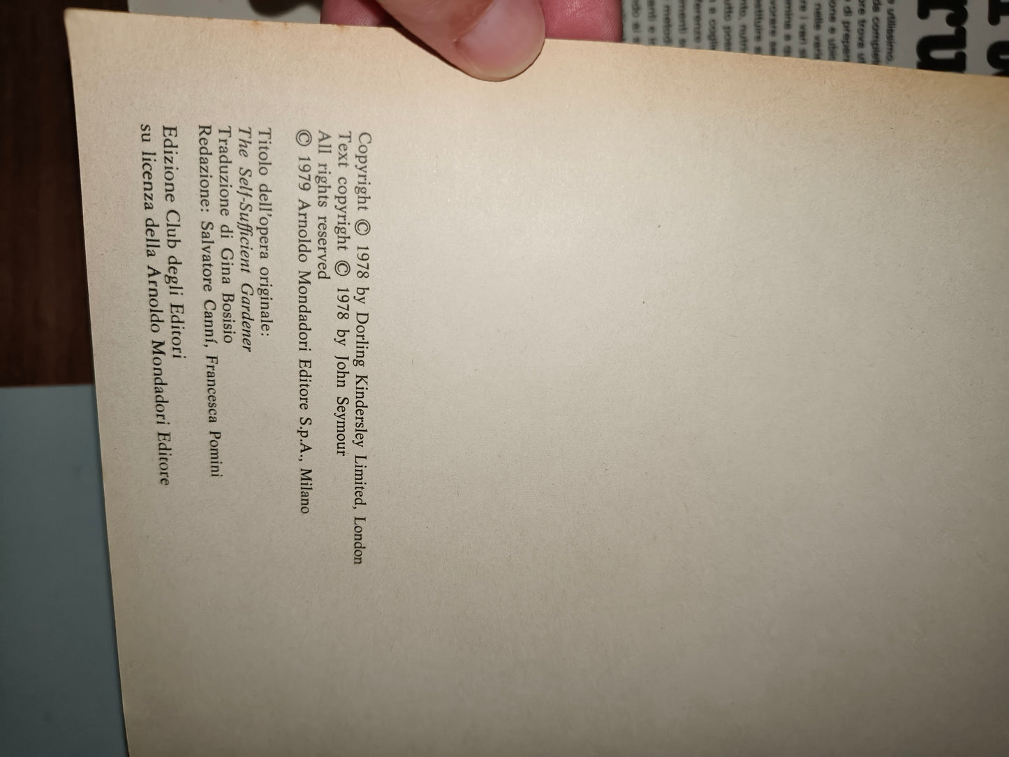 Libro Per Una Vita Migliore Ovvero Il Libro Dell' Orto Frutteto, anni 70 LEGGI