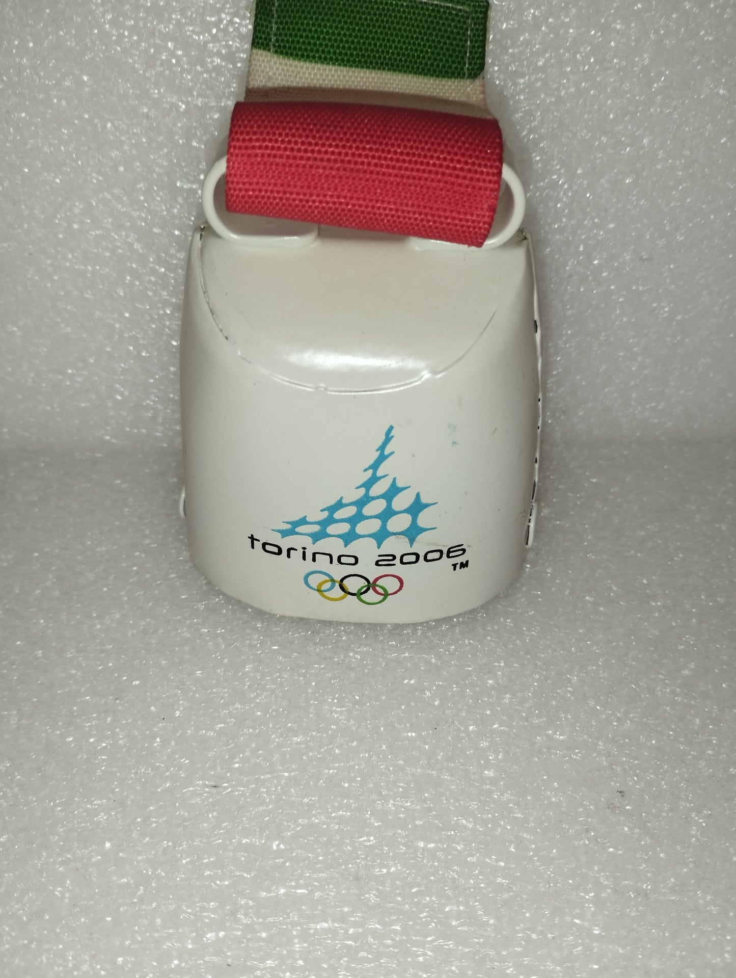 Campanella Souvenir Olimpiadi Torino 2006 In Metallo e tessuto