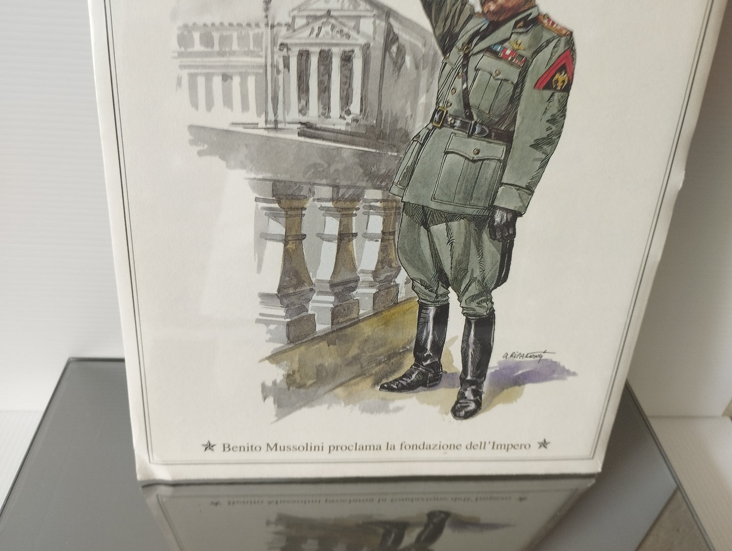 Benito Mussolini proclama la fondazione dell'Impero Stampa Originale Fine Anni 70
Dimensioni 28 x 21 cm circa