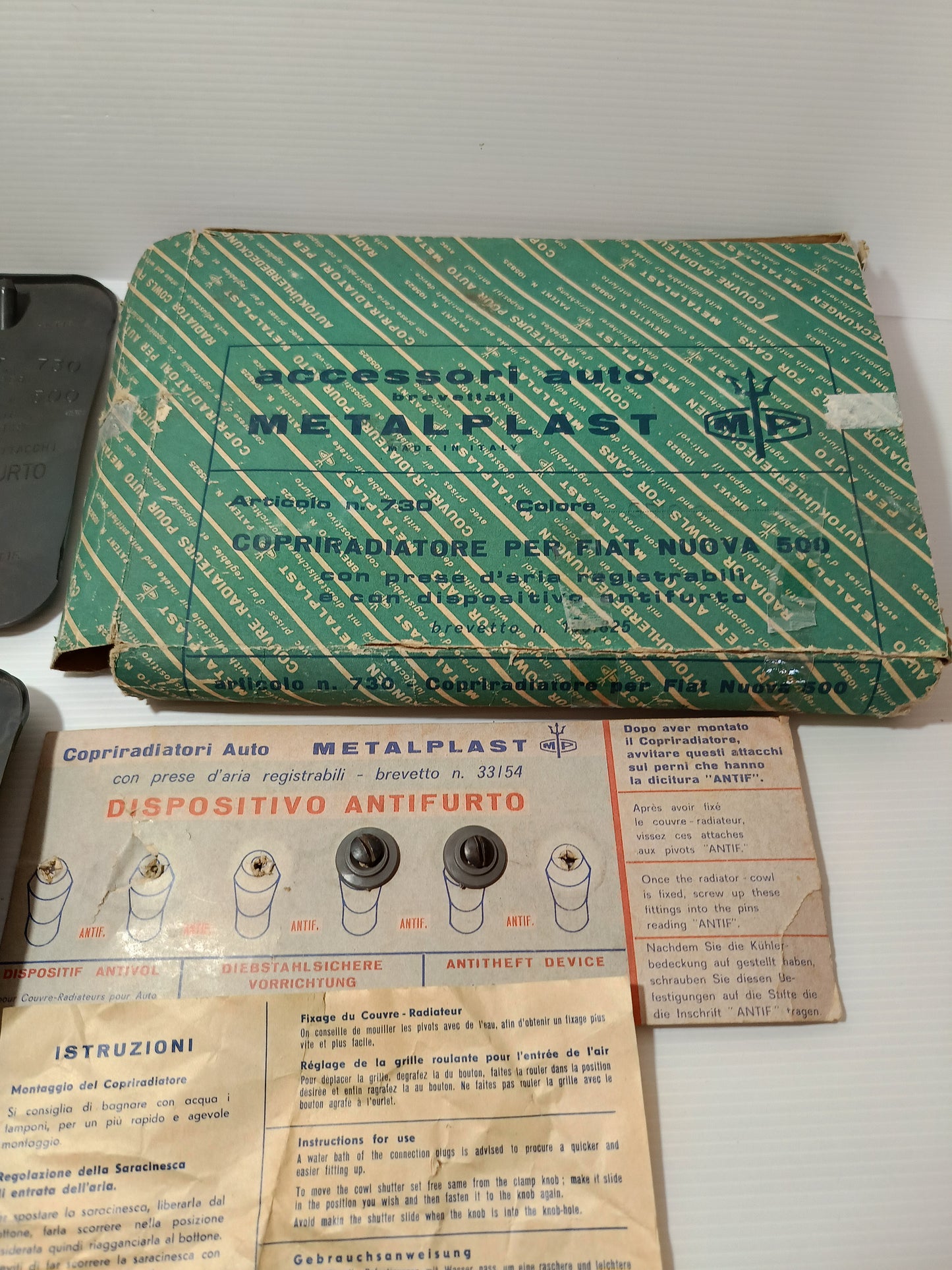 Copriradiatore Per Fiat Nuova 500 Metalplast