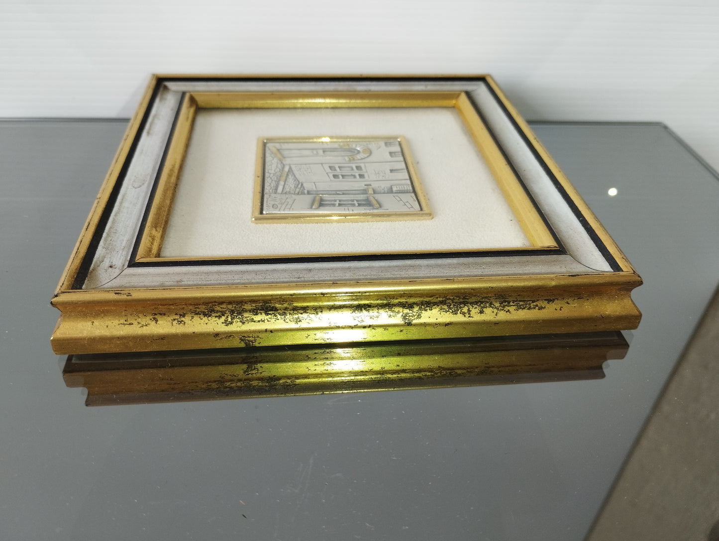 Bassorilievo Alliani In Argento 925 Con Cornice