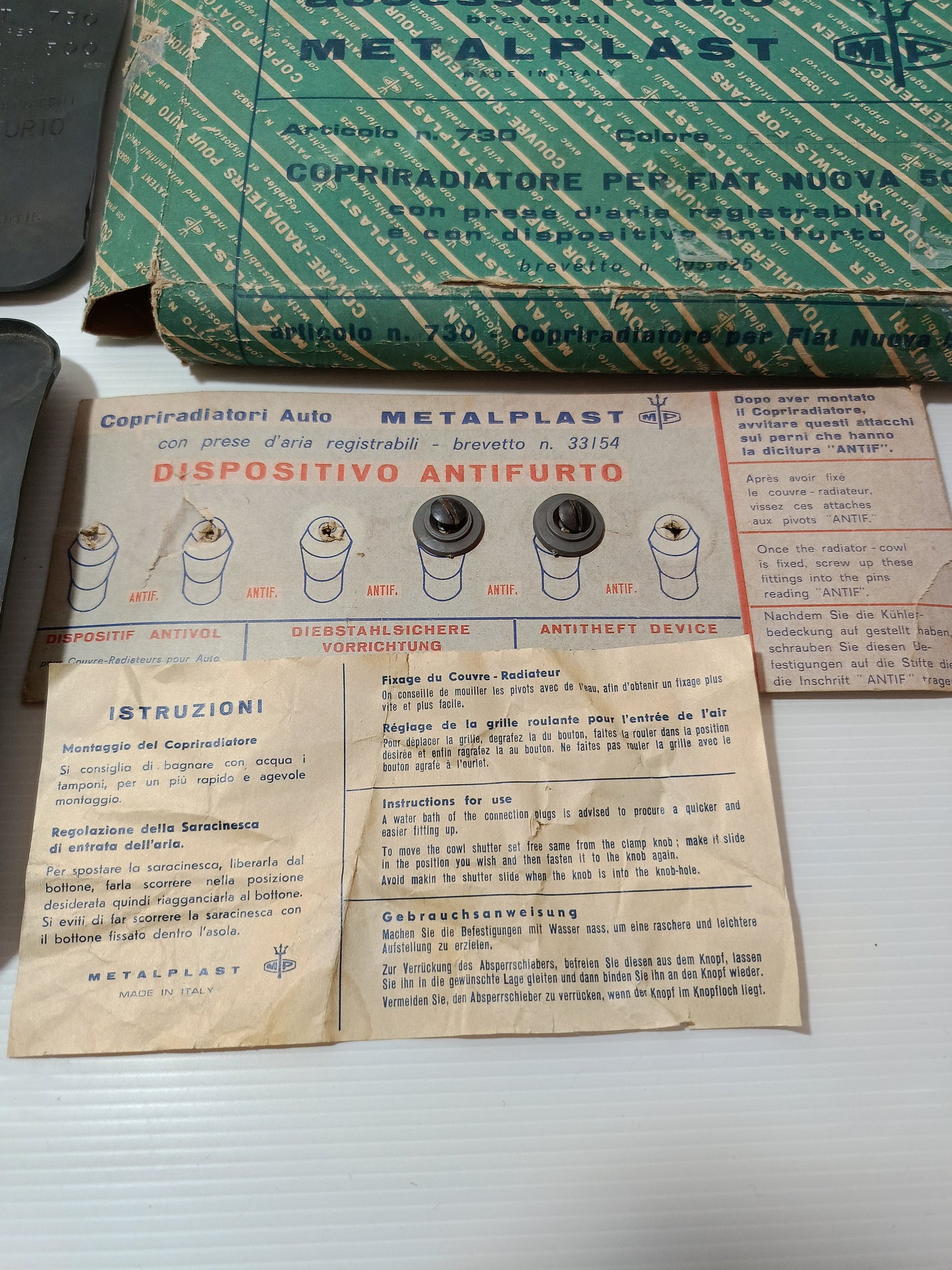 Copriradiatore Per Fiat Nuova 500 Metalplast