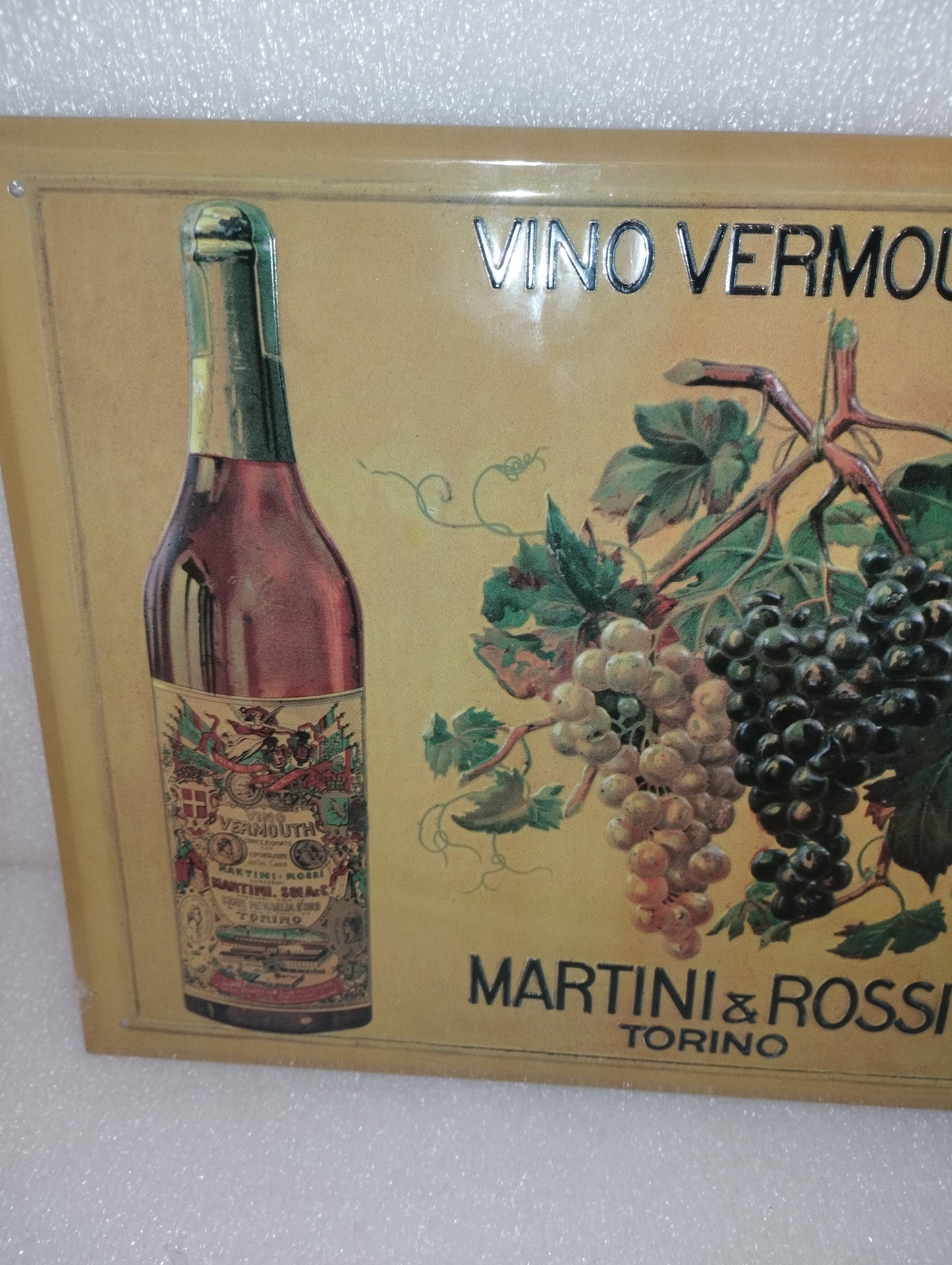 Targa In Metallo Martini & Rossi Torino
Misure  34 x 24 cm
Trattasi di Riproduzione