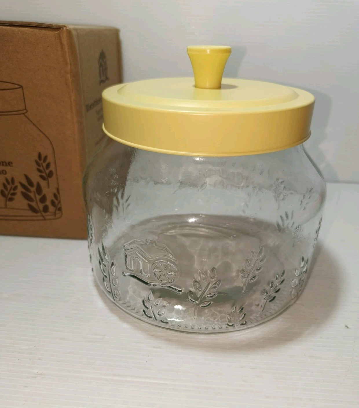 Biscottiera in vetro Mulino Bianco edizione 2022, Nuova