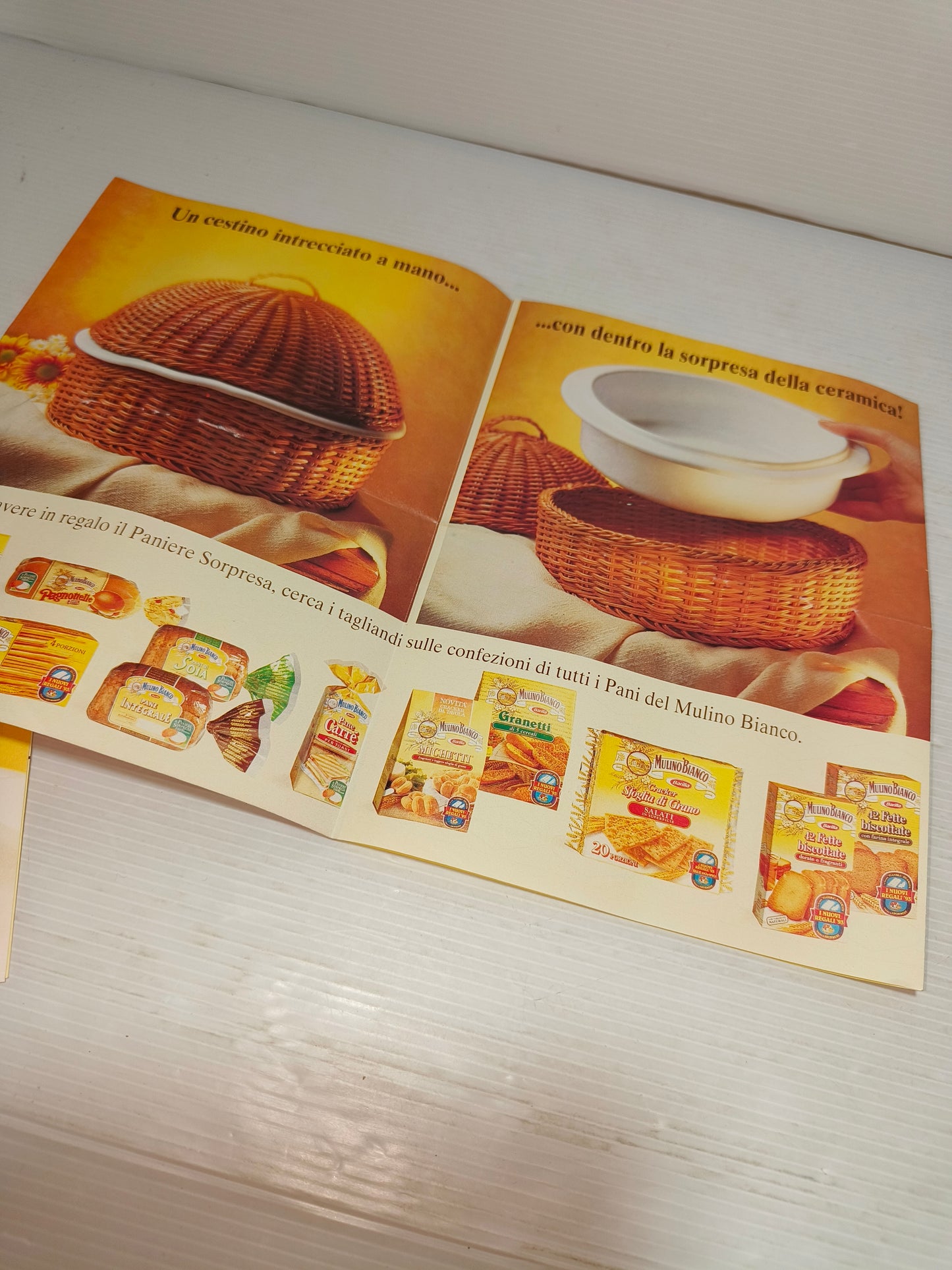 Depliant pubblicitario raccolta punti Mulino Bianco, anni 90