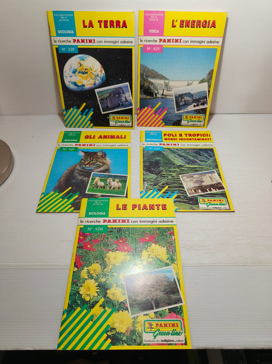 Lotto Le ricerche Panini con immagini adesive, anni 80