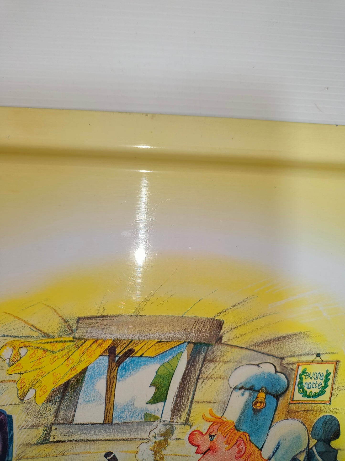 Vassoio Mulino Bianco Piccolo Mugnaio, anni 80 LEGGI