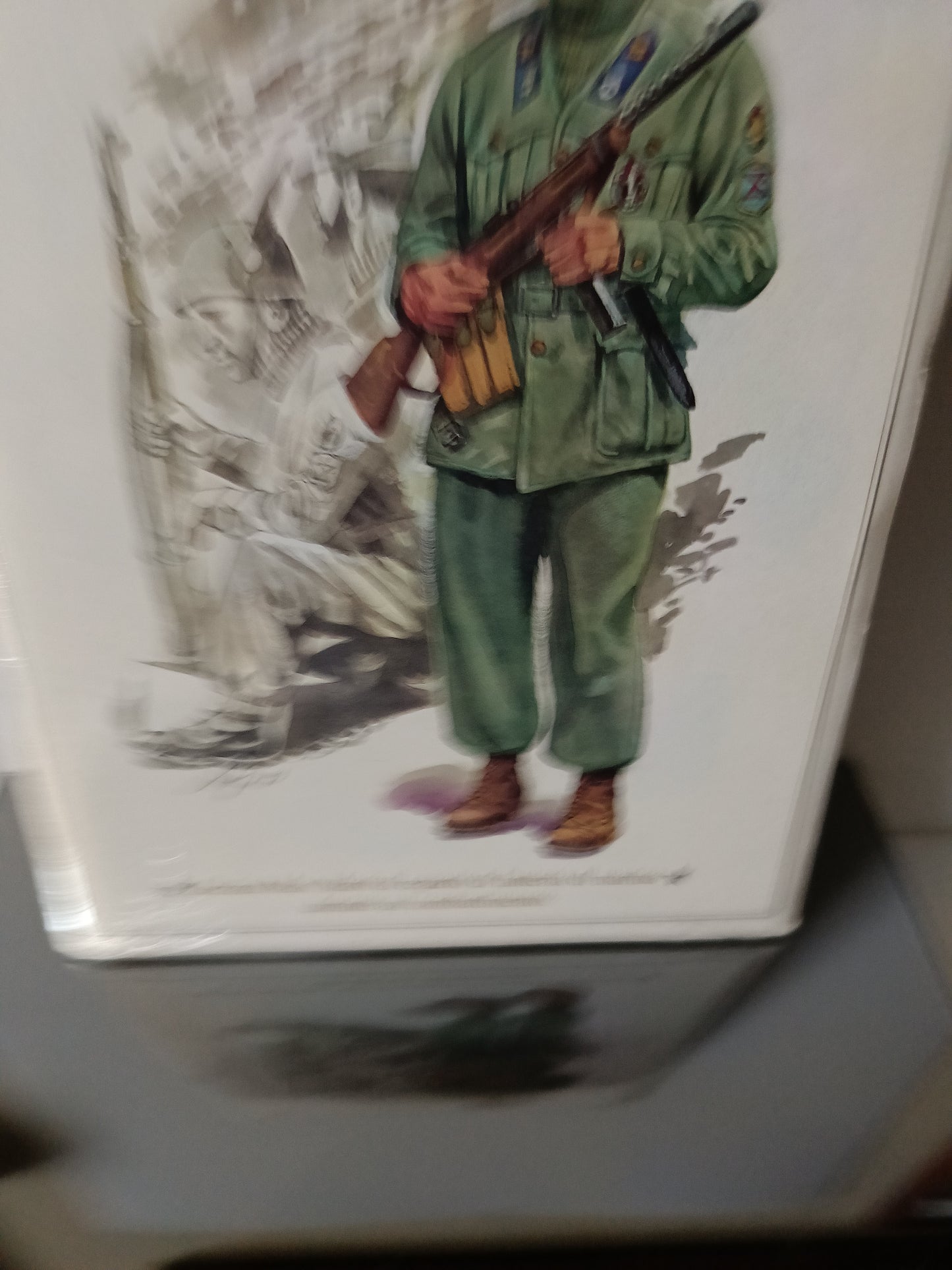 Decima Mas Marò di reparto di fanteria di marina durante un combattimento
Stampa Originale Fine Anni 70