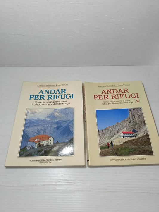 2 Guide Andar Per Rifugi De Agostini Vintage