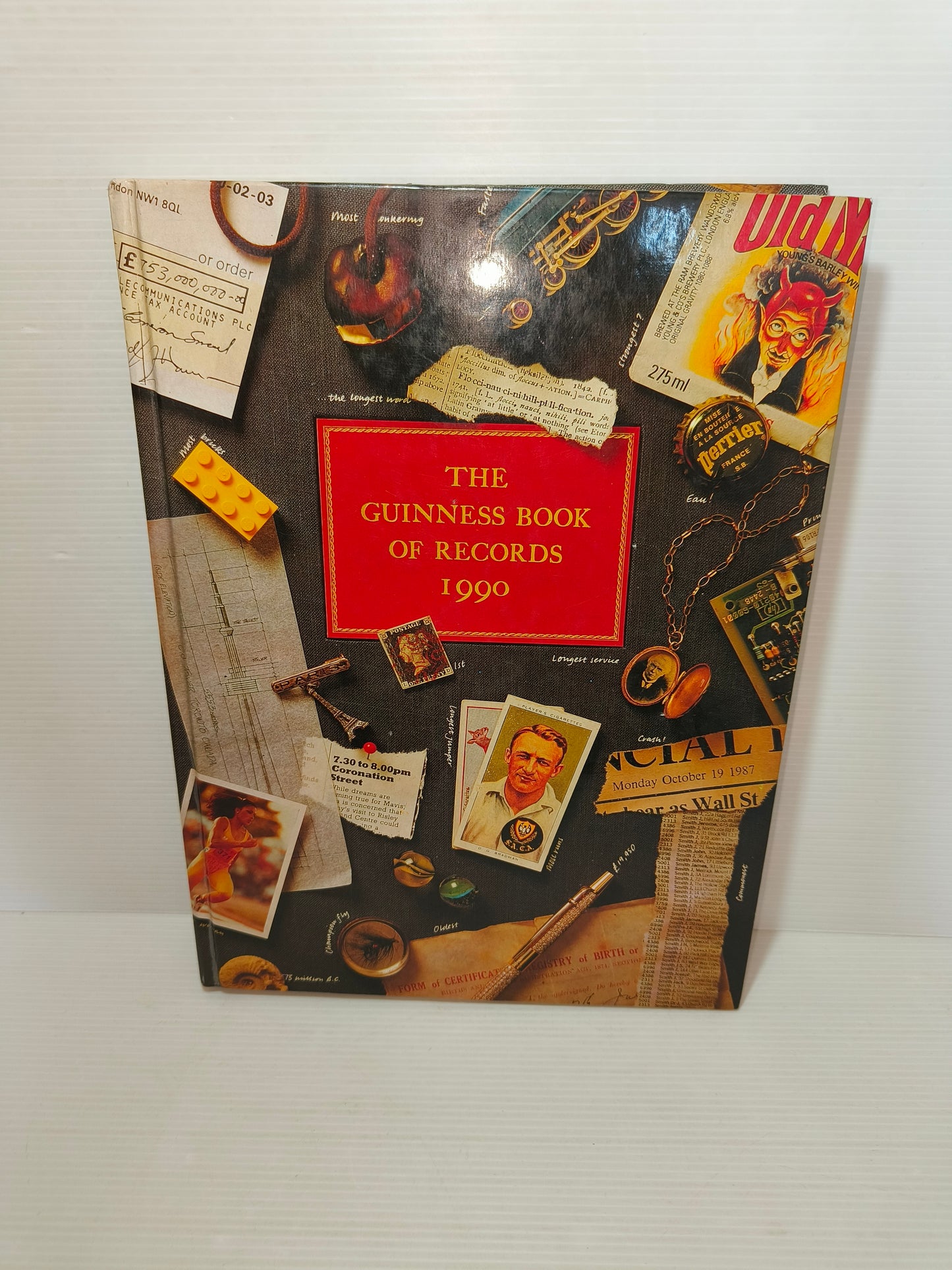 Libro The Guinness Book Of Records 1990 in inglese