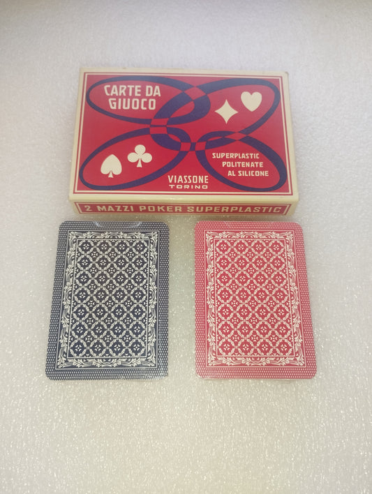 Carte Da Giuoco Viassone Torino

2 Mazzi 52 carte + 2 Jolly Poker Superplastic