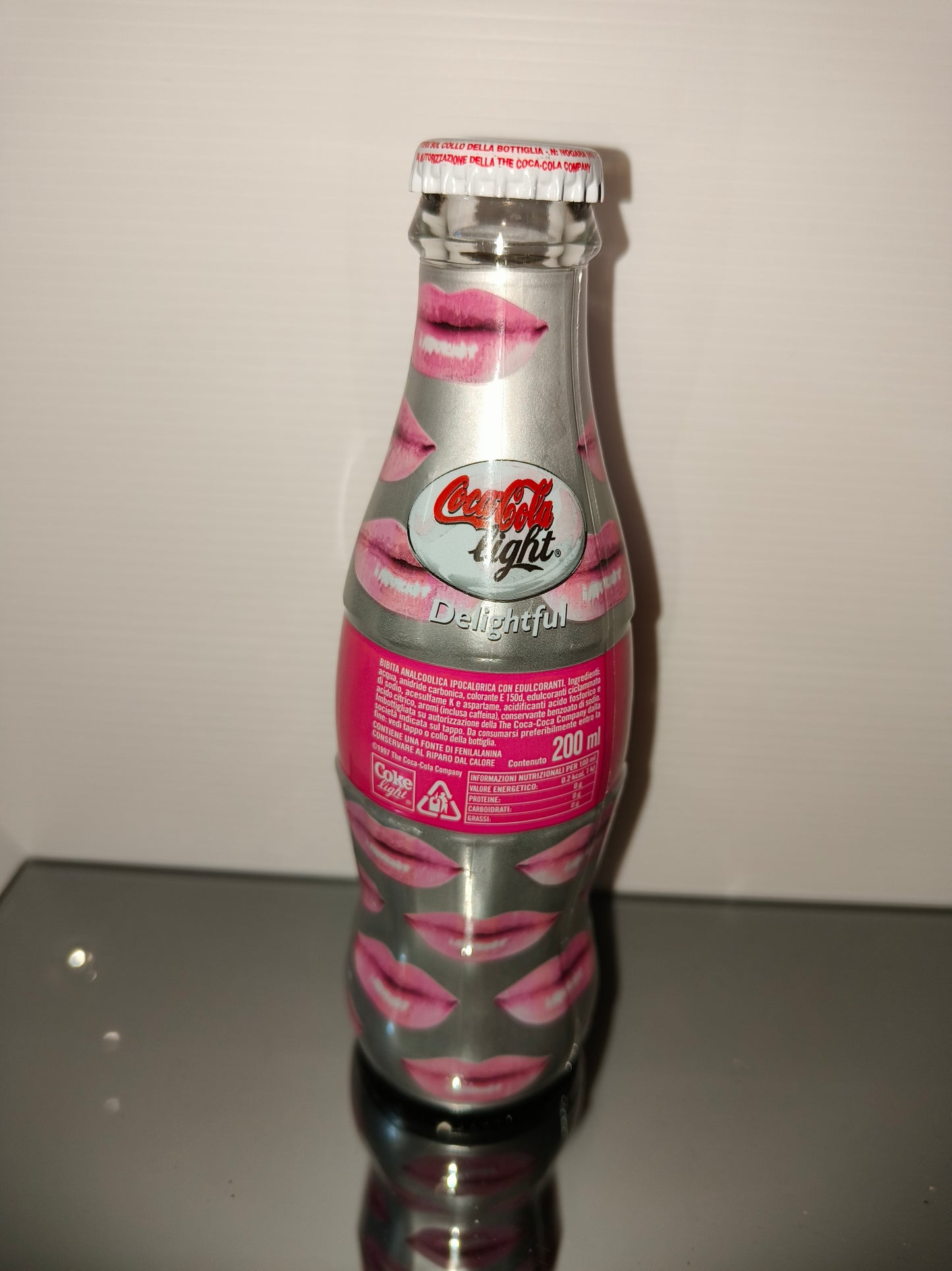 Bottiglia Sigillata Coca Cola Light Fiorucci Love Teraphy vintage, LEGGI