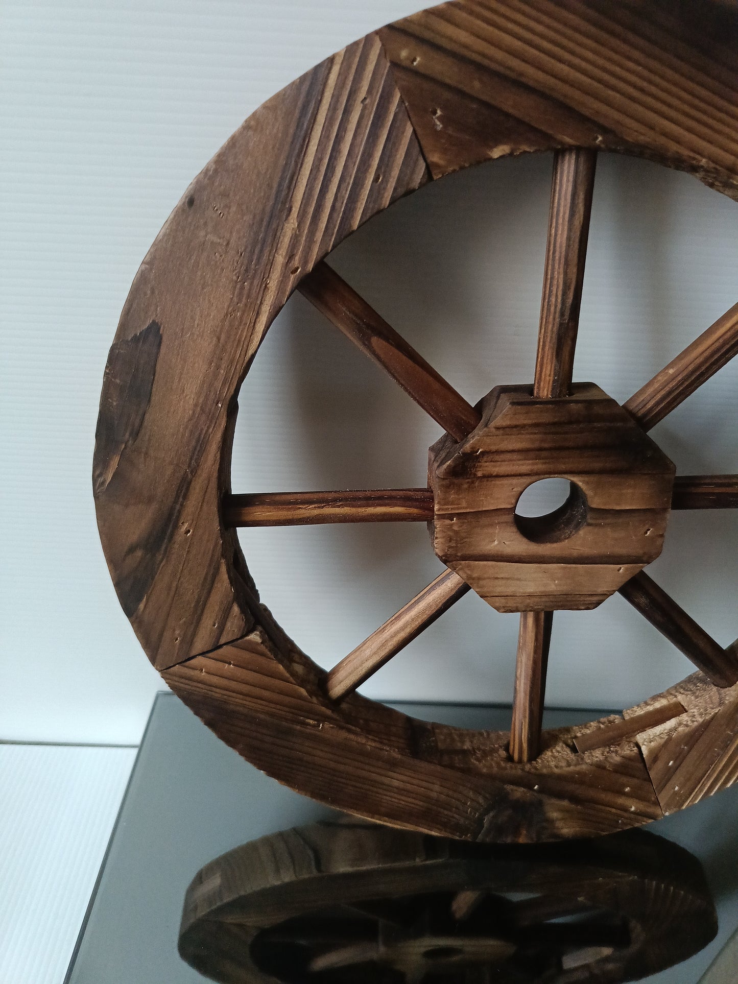 Ruota In Legno Decorativa Diametro 29,5 Cm