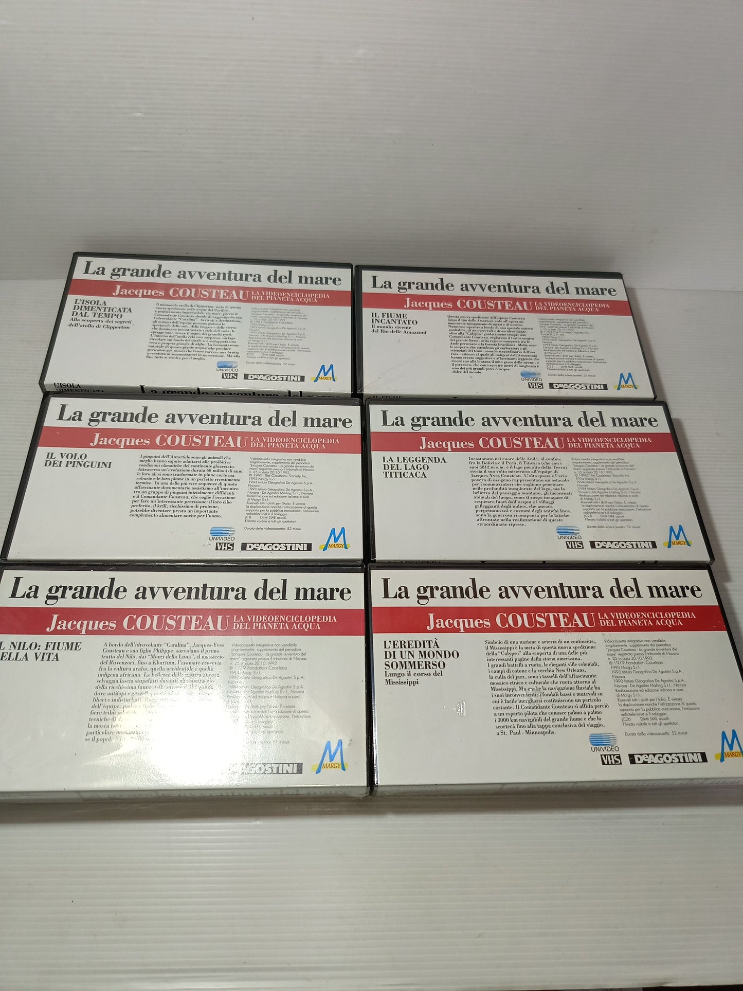 Jacques Cousteau La Grande Avventura Del Mare 6 Vhs