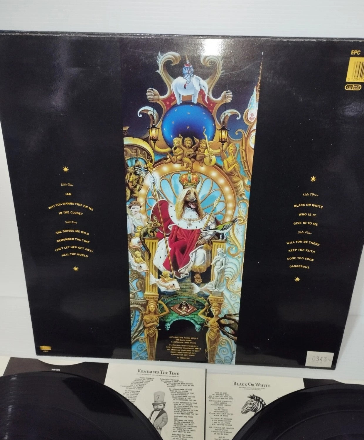 Dangerous Michael Jackson 2 LP 33 Giri Sony