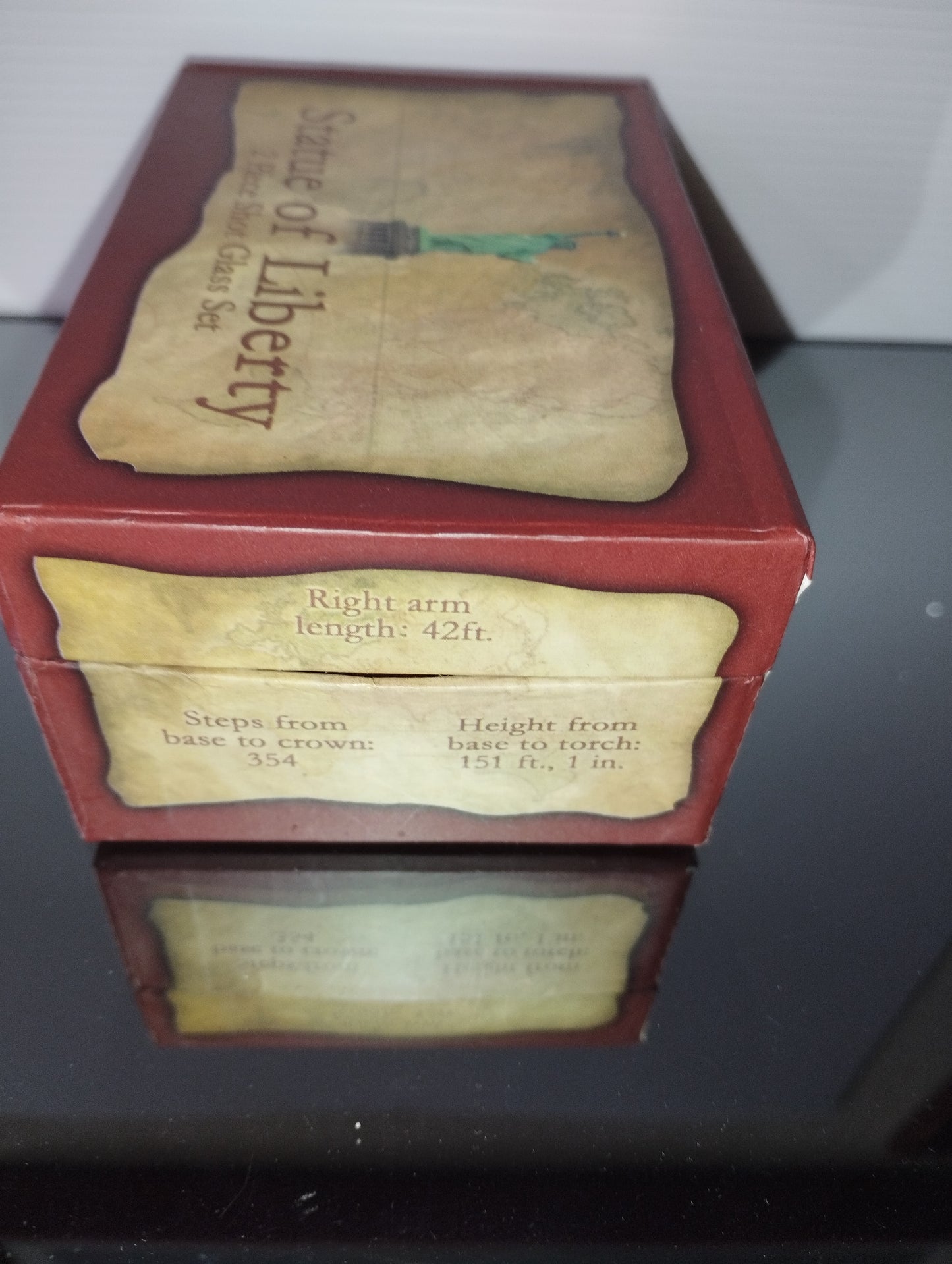 Statua Della Libertà Souvenir Set 2 Bicchierini in vetro