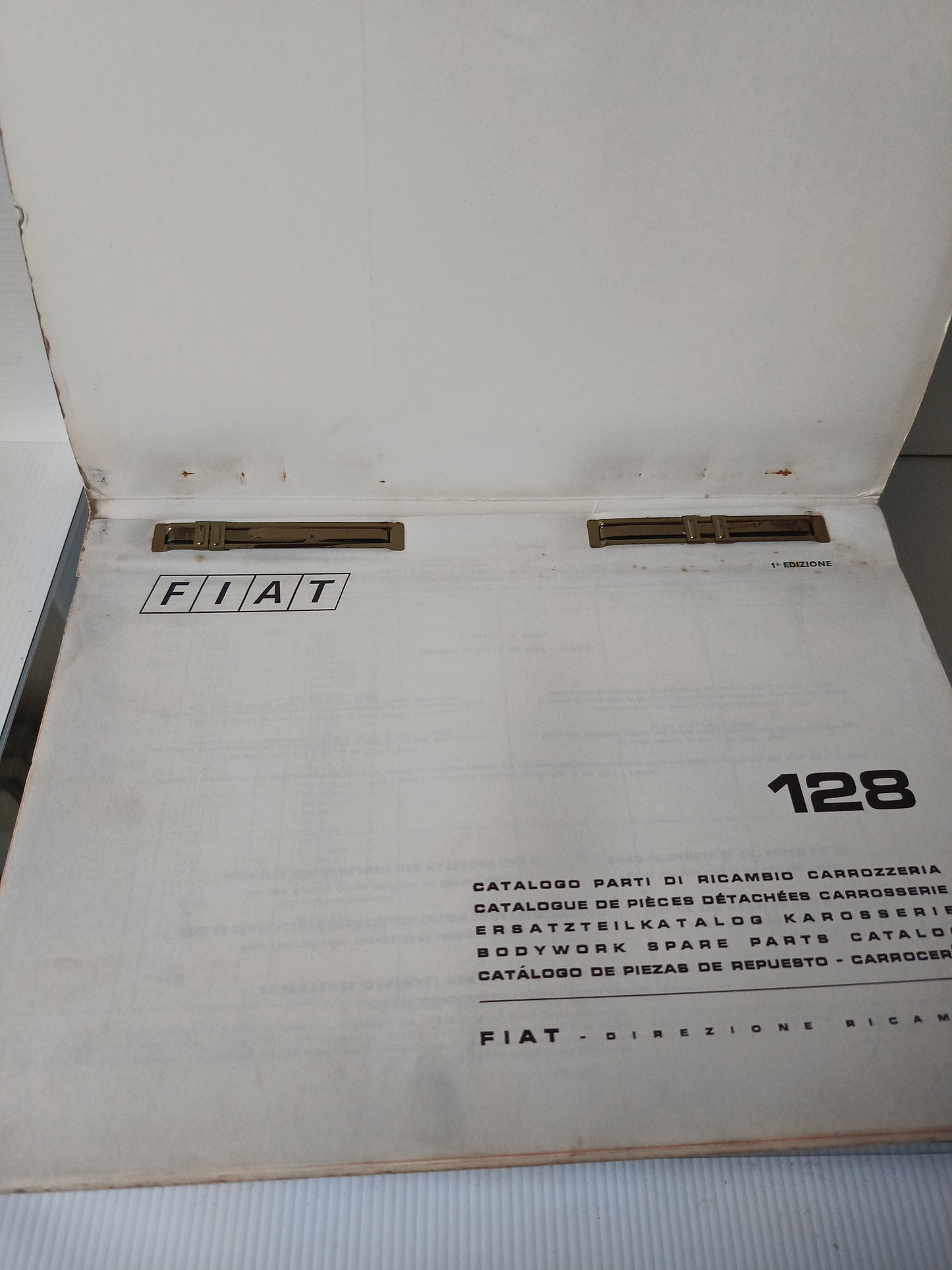 Fiat 128 Catalogo Parti Di Ricambio Carrozzeria 1° Ediz.1969