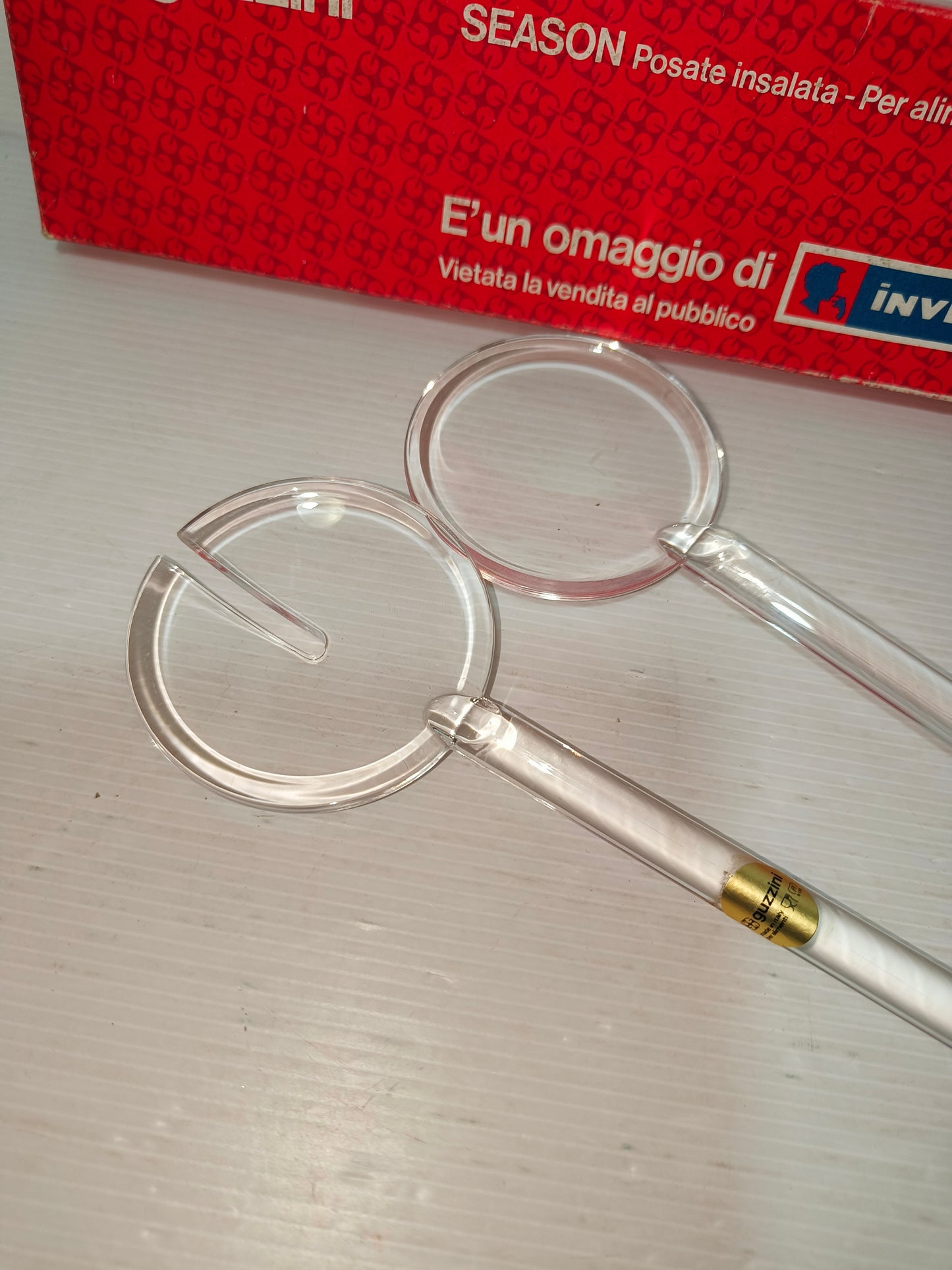 Posate Insalata Season Guzzini, anni 80 LEGGI DESCRIZIONE