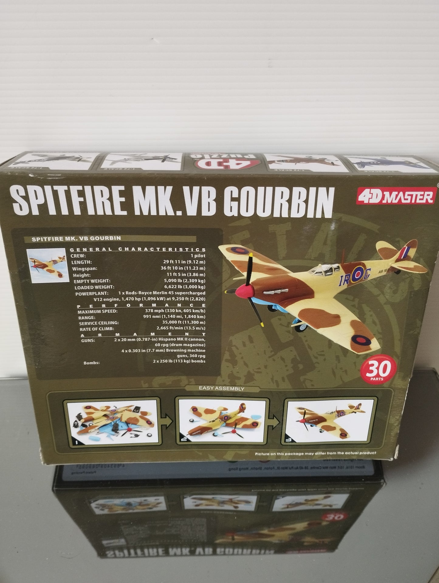 Spitfire MK.VB Gourbin Puzzle
4D Master
Scala 1:72