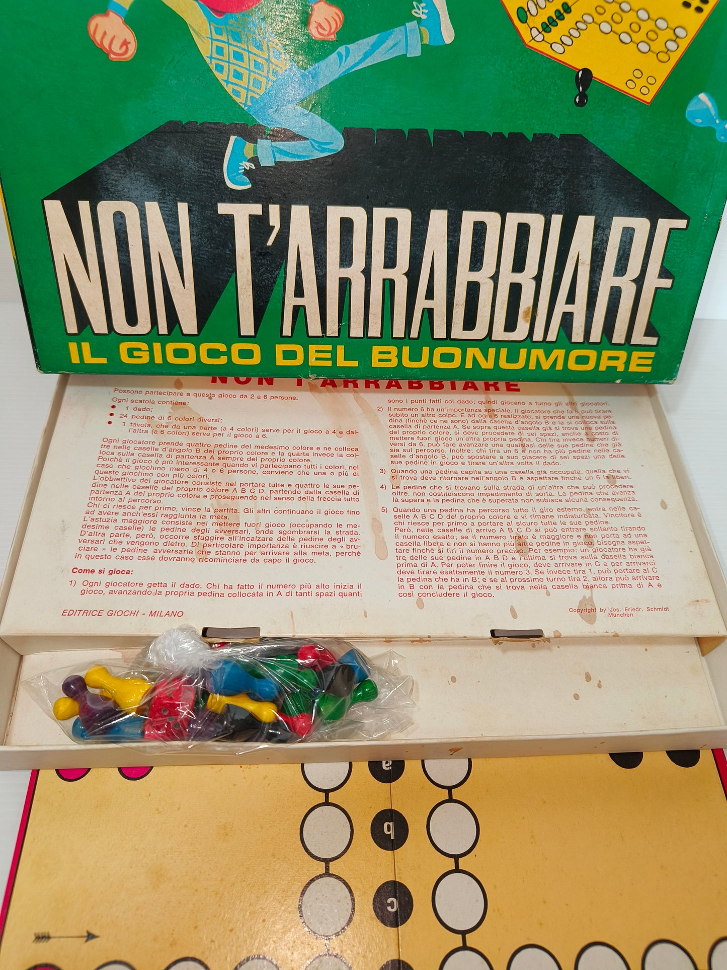Gioco da tavolo Non T'arrabbiare, il gioco del buonumore anni 70-80