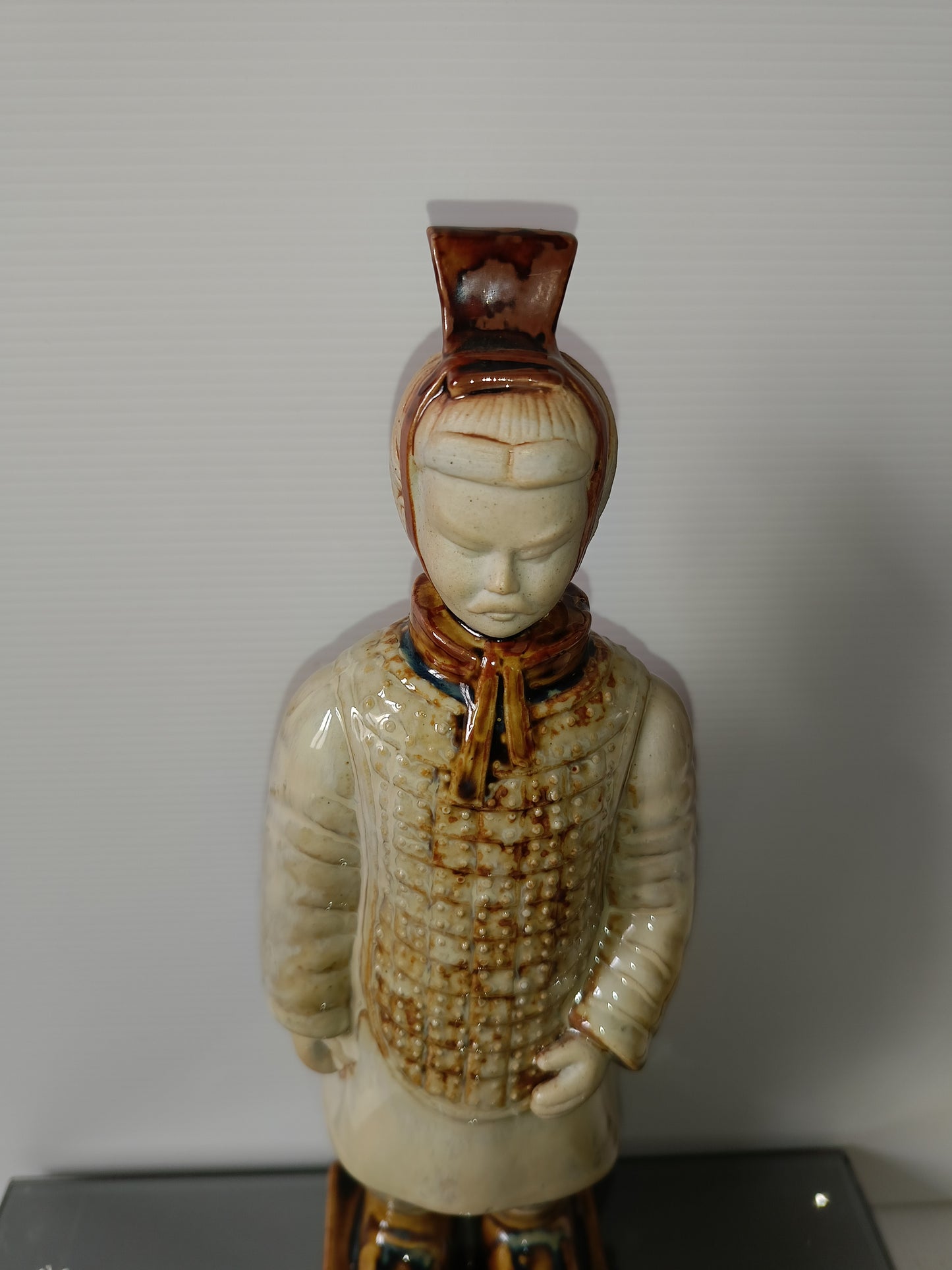 Statua Guerriero Cinese In Ceramica Smaltata
Vintage