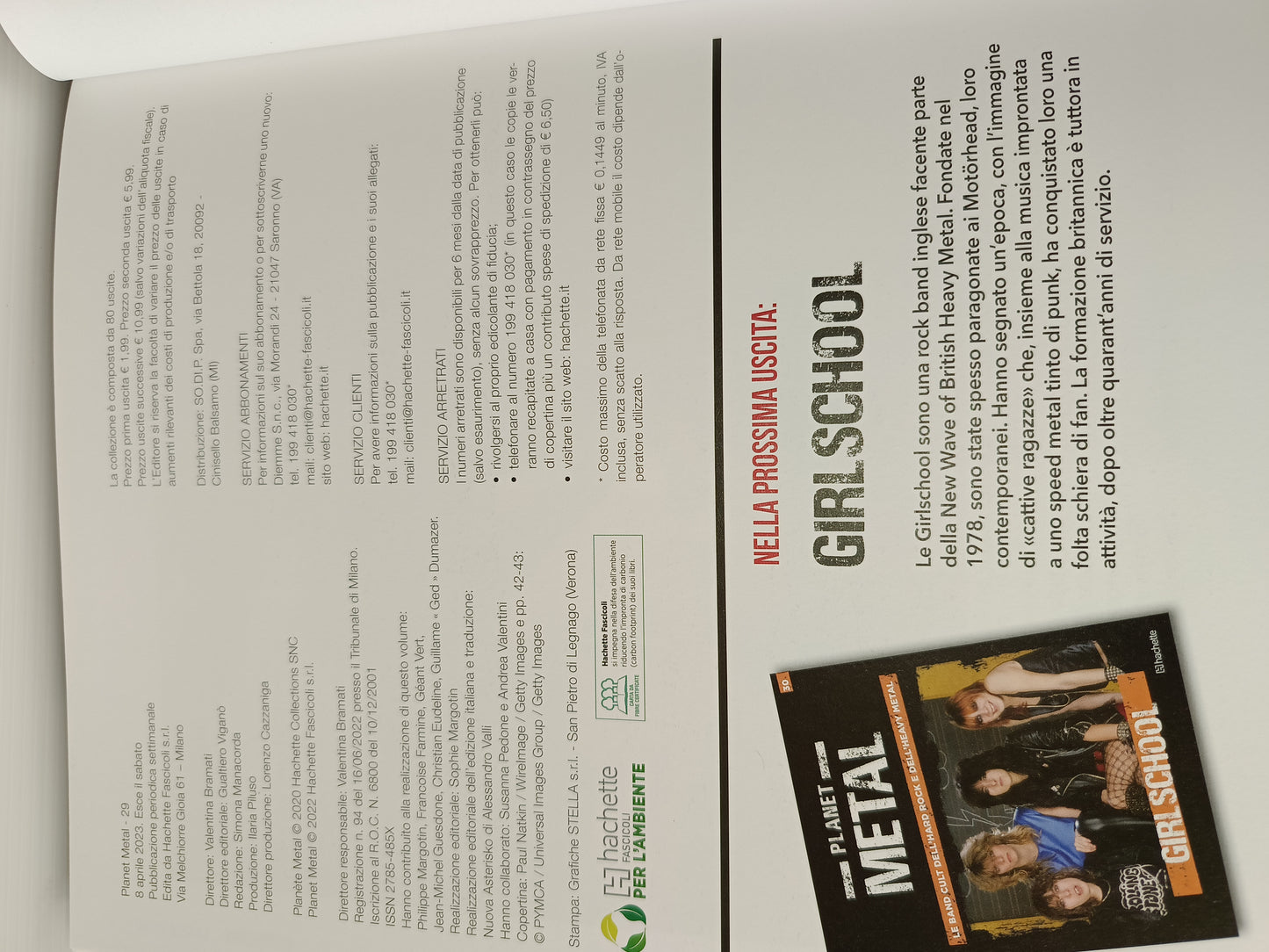 Black Crowes Libro Serie Planet Metal
Hachette n.29