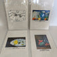 4 Targhe In Plastica Flessibile Su Cartoncino Vintage