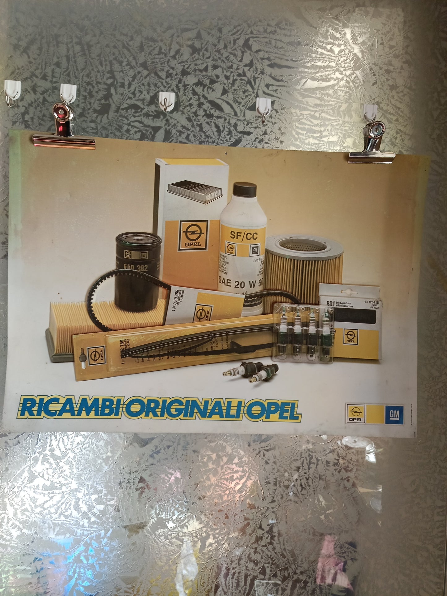 Insegna Ricambi Originali Opel In Plastica Flessibile
Vintage
