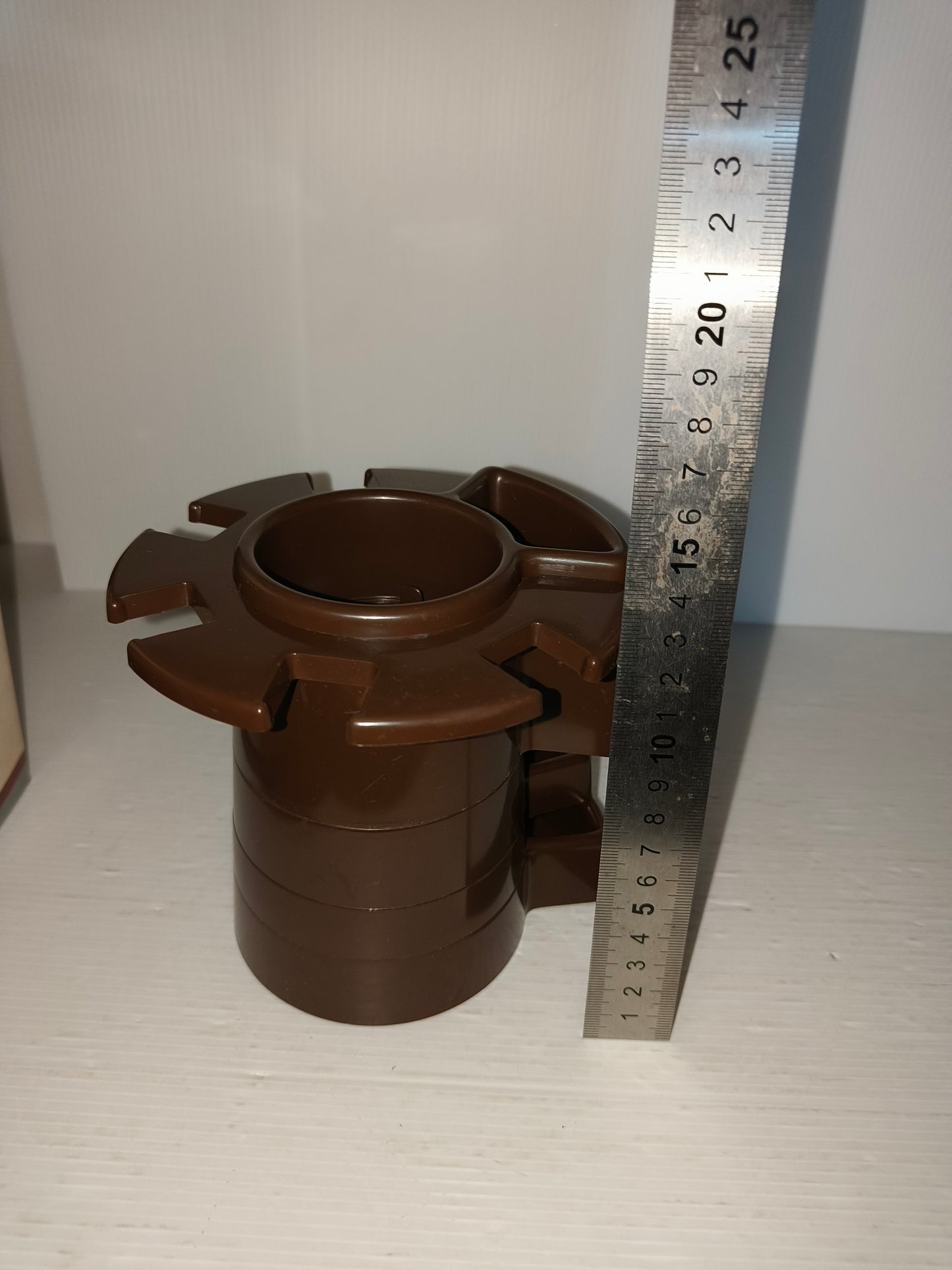 Advertising gadget Pen holder and stationery set, original from the 70s and 80s