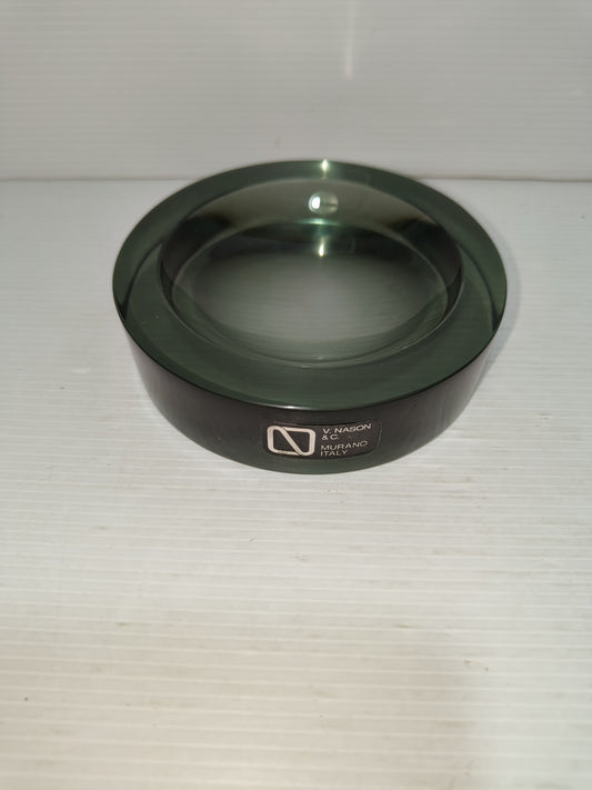 Posacenere V. Nason vetro di Murano fumè vintage